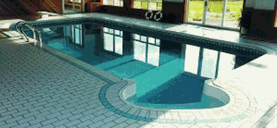corner step swimming pool