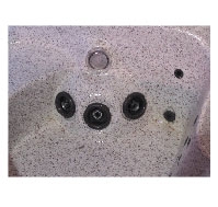 Spa foot massage jets