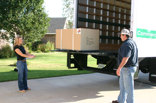 Liftgate Service is available to most locations and lowers your shipment to the ground
