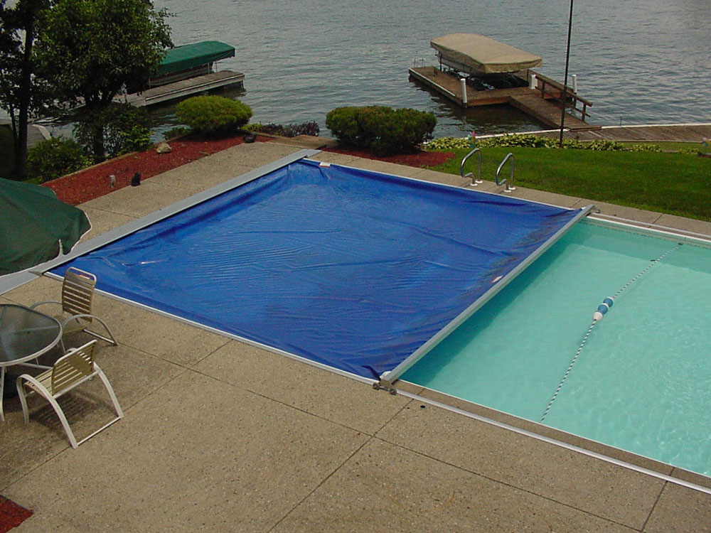 On Deck Track Automatic Swimming Pool Covers