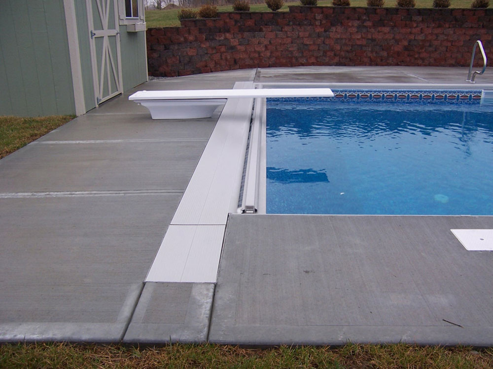 Under Coping Track Automatic Swimming Pool Safety Covers