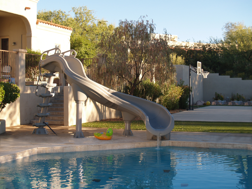 pool slide inground pool