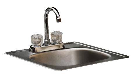 Bull 15" Stainless Steel Sink with Faucet