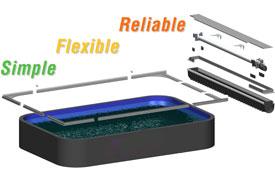 Swimming Pool Kits Complete with Automatic Cover System