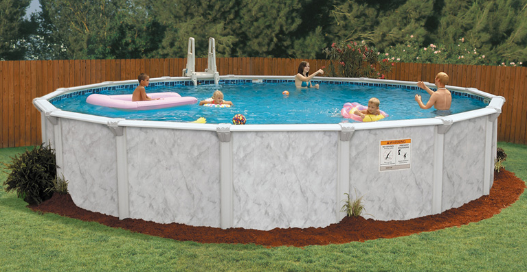 oval doughboy pool
