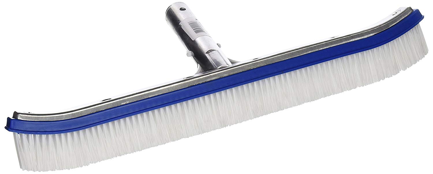 Pool Style Classic Series 18" Metal Back Brush, Poly Bristles PS200