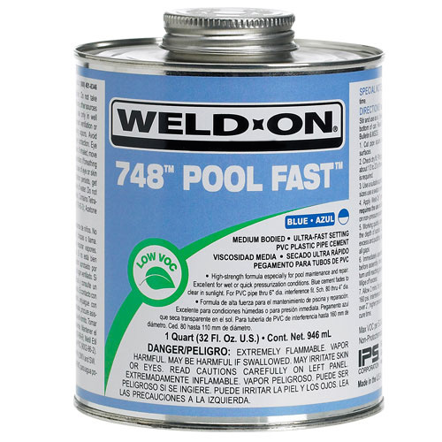 Weld On 748 Pool Fast for PCV Blue Glue