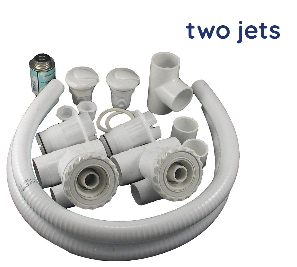 Step Jet Kit - Two Jets - White