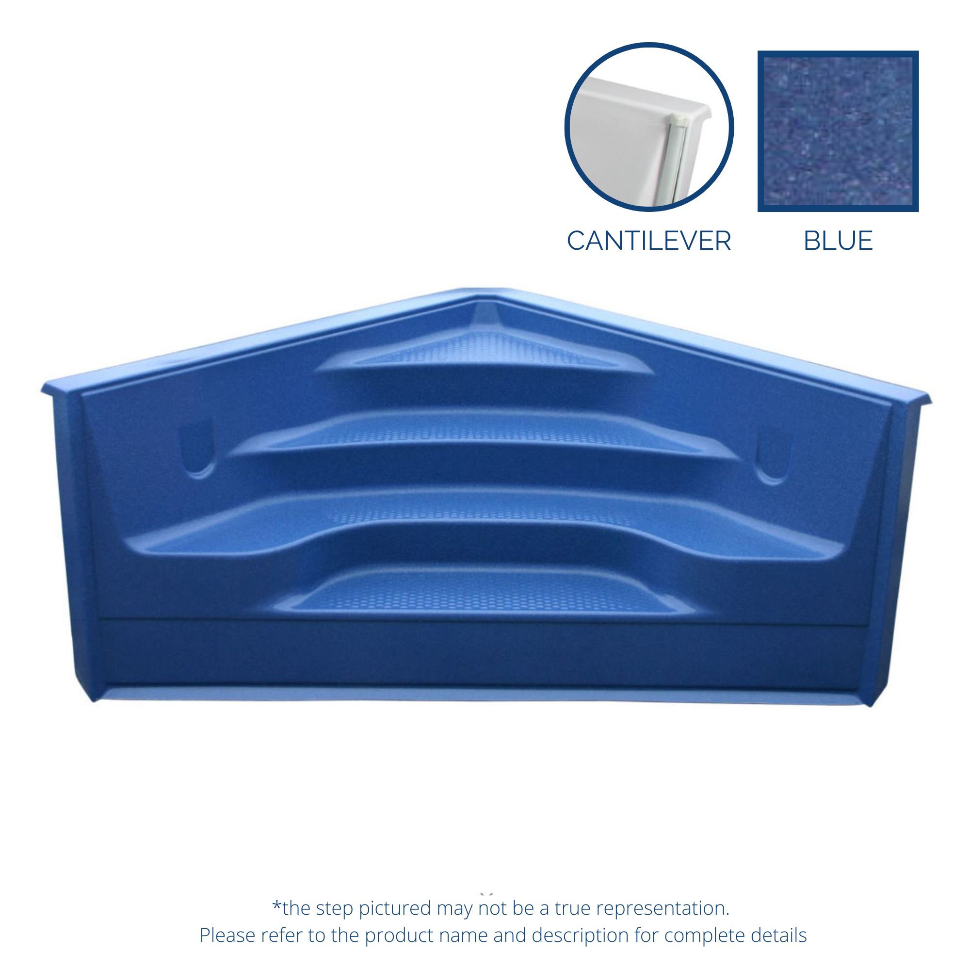 ALPS 6' Corner Step Cantilever - Blue Granite