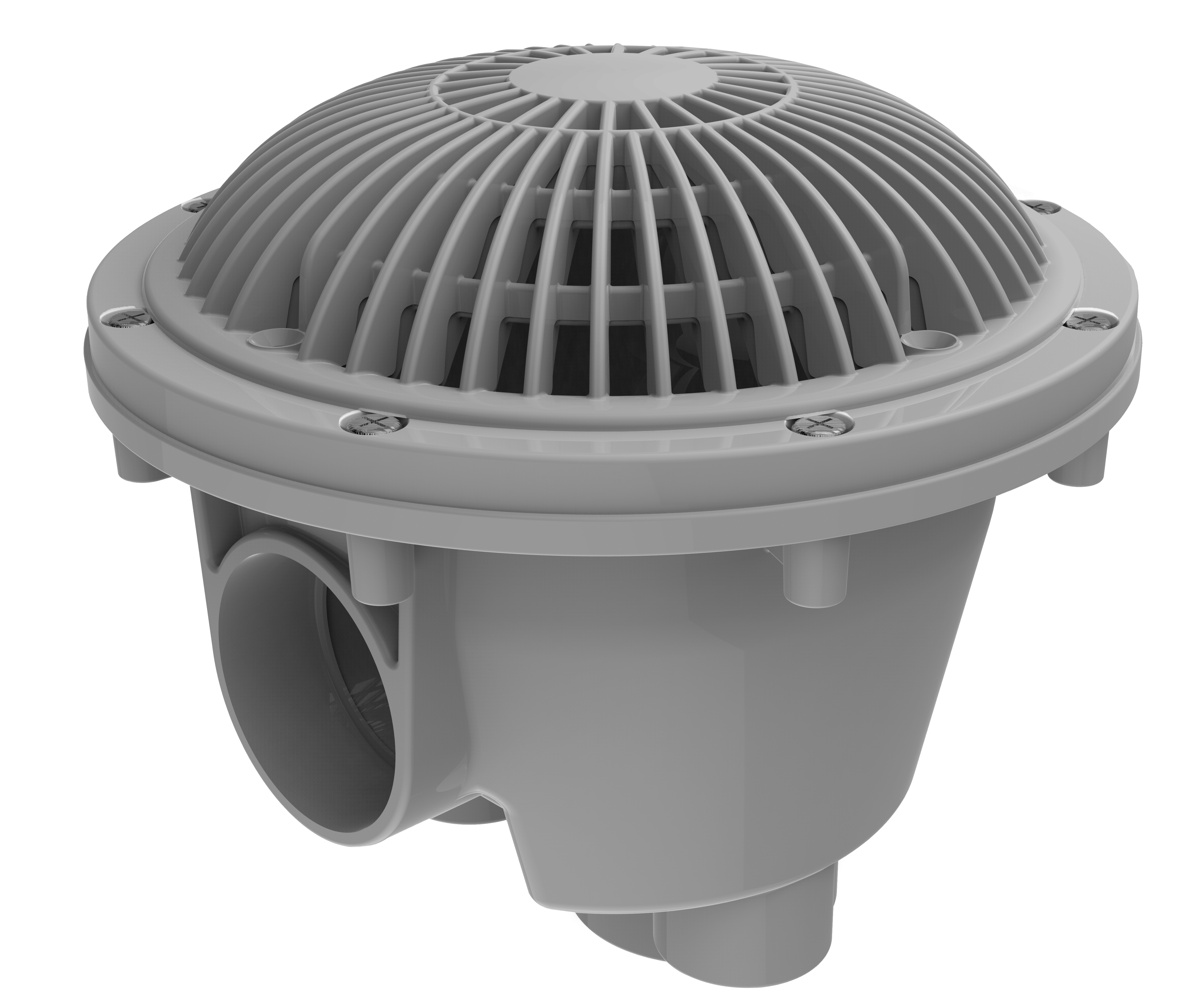 8" MoFlo Main Cover with Standard Sump - Light Gray