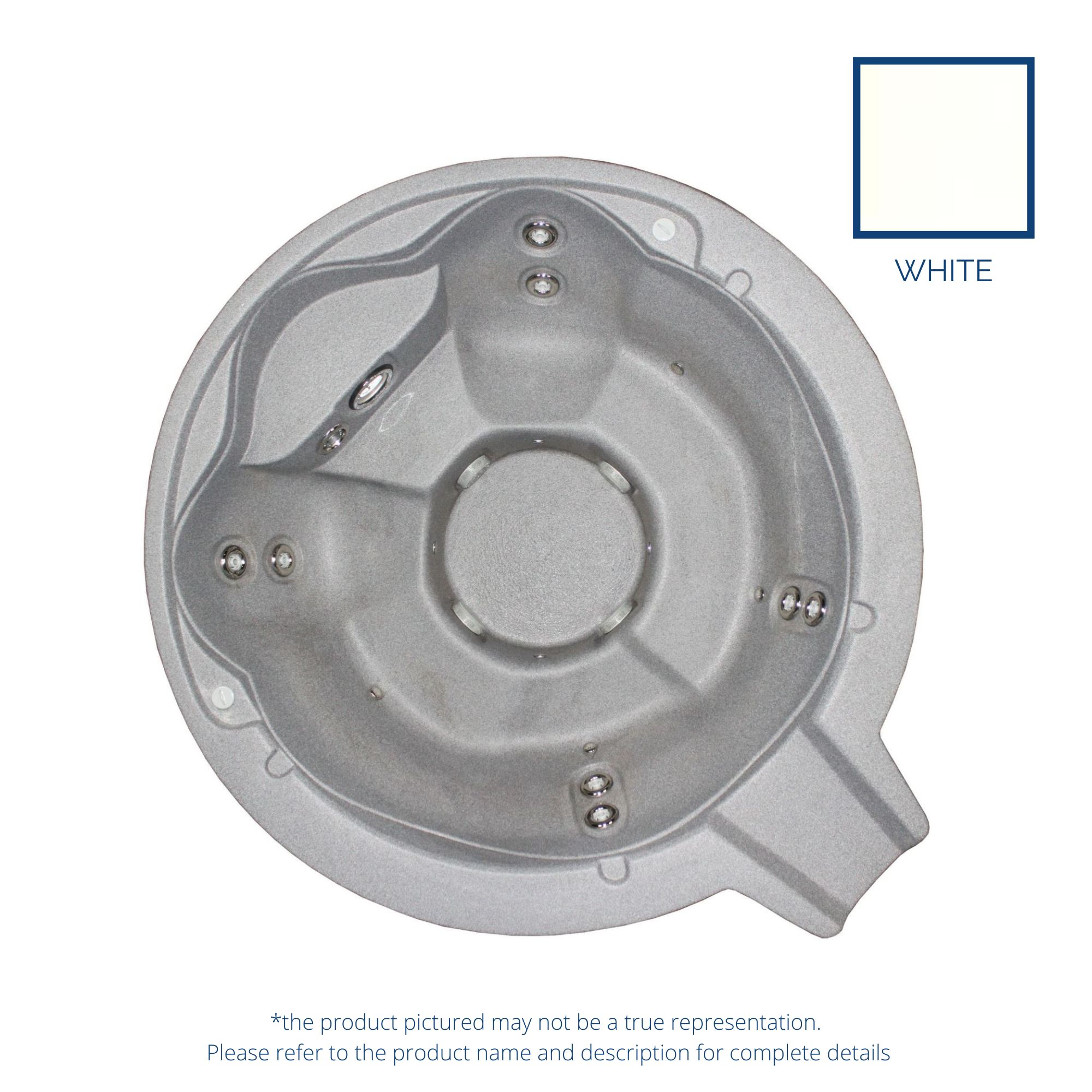ALPS Spillover Spa Open Seating - Plumbed, 12 Jet, 2 Pump - White