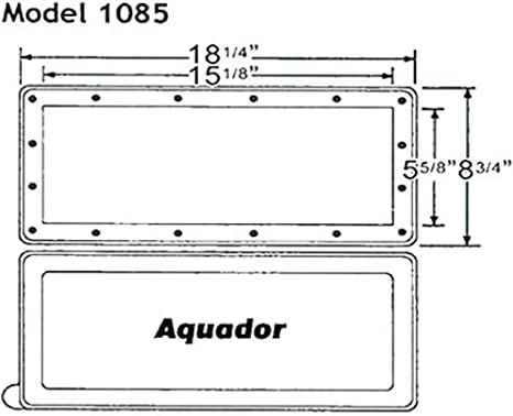 Aquador 1085 Widemouth Skimmer Face Plate & Winter Cover For Hayward SP1085 In-Ground Pools