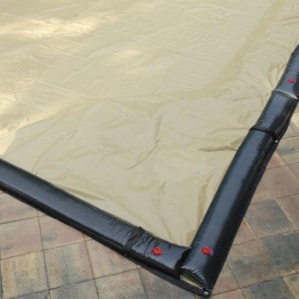 17' x 25' PoolTux Cover for 12' x 20' Rectangle Pool 20 Yr. Tan