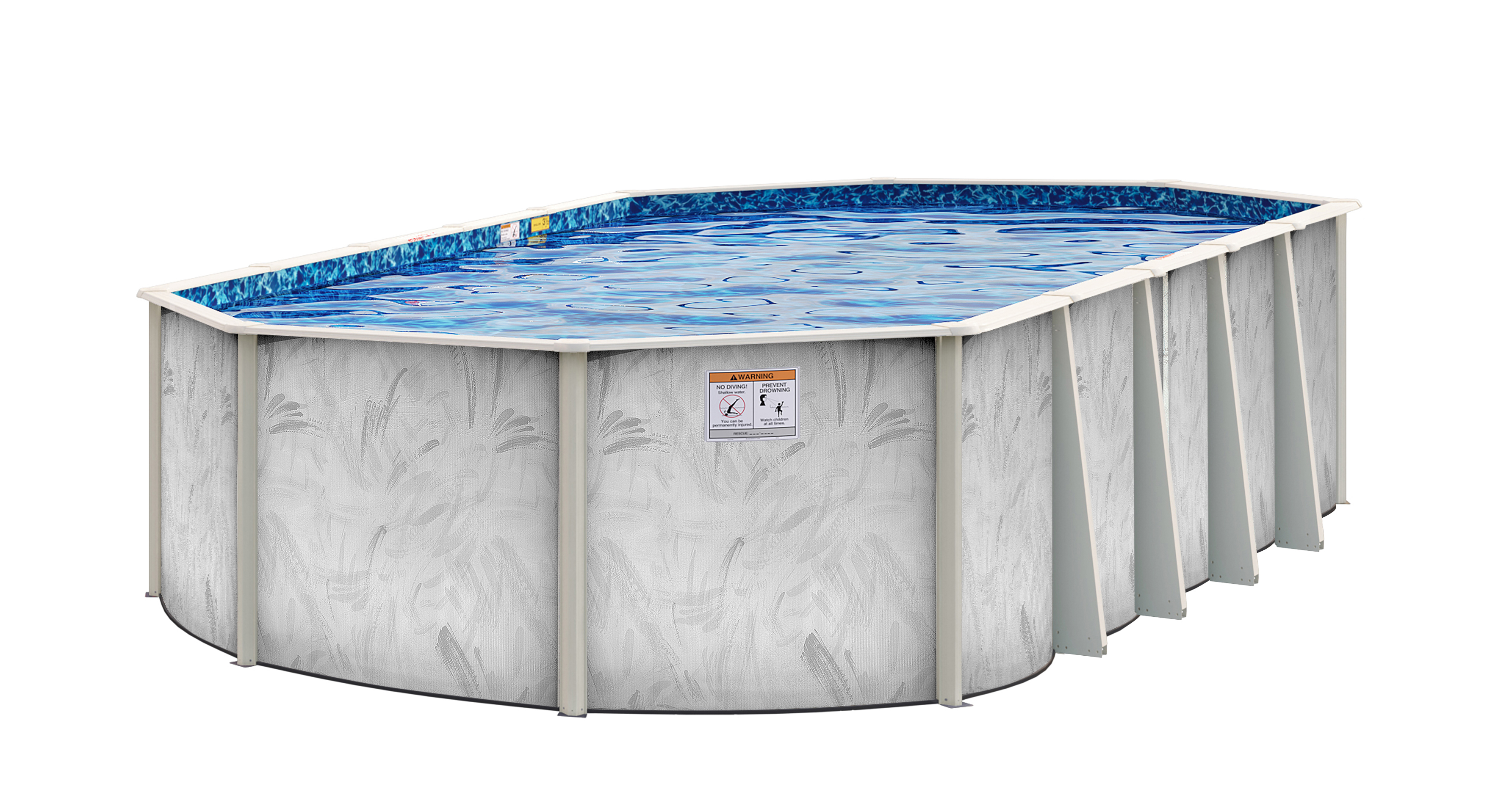 18' x 33' Oval 48" Calibay Coastline Compac Support by H.I.I. MFG of Doughboy