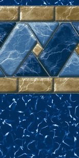 GLI 18' Round Lakeview Tile 52" Unibead 20GA Liner