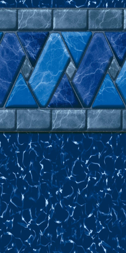 GLI 12' x 21' Oval Ocean View 52" Unibead 20GA Liner