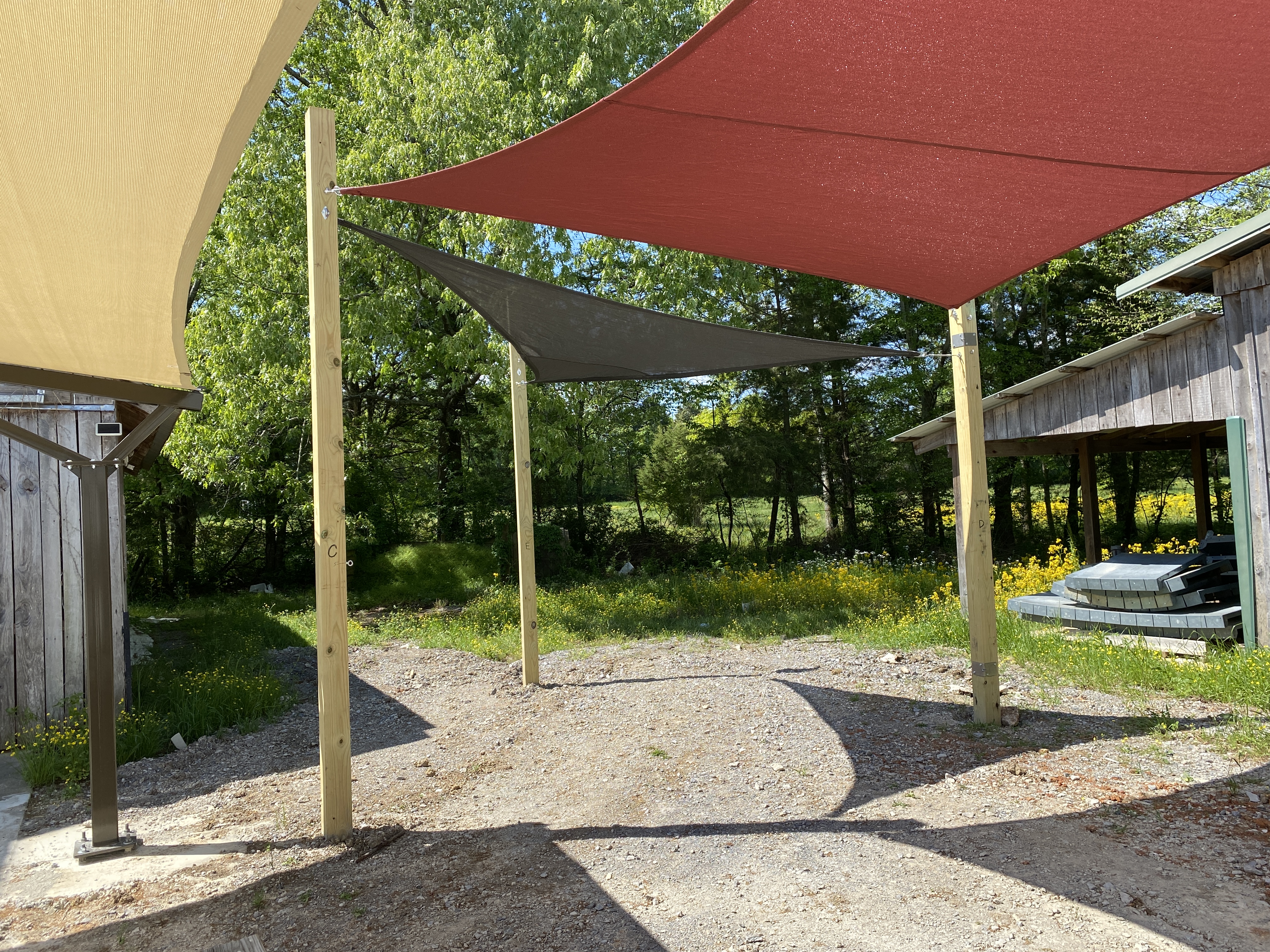 Tara Shade Escapes 12' X 12' X 16' Triangle Sun Shade - Graphite