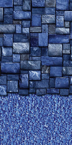 Latham 15' Round Blue Slate 48"-54" Overlap 20GA Liner