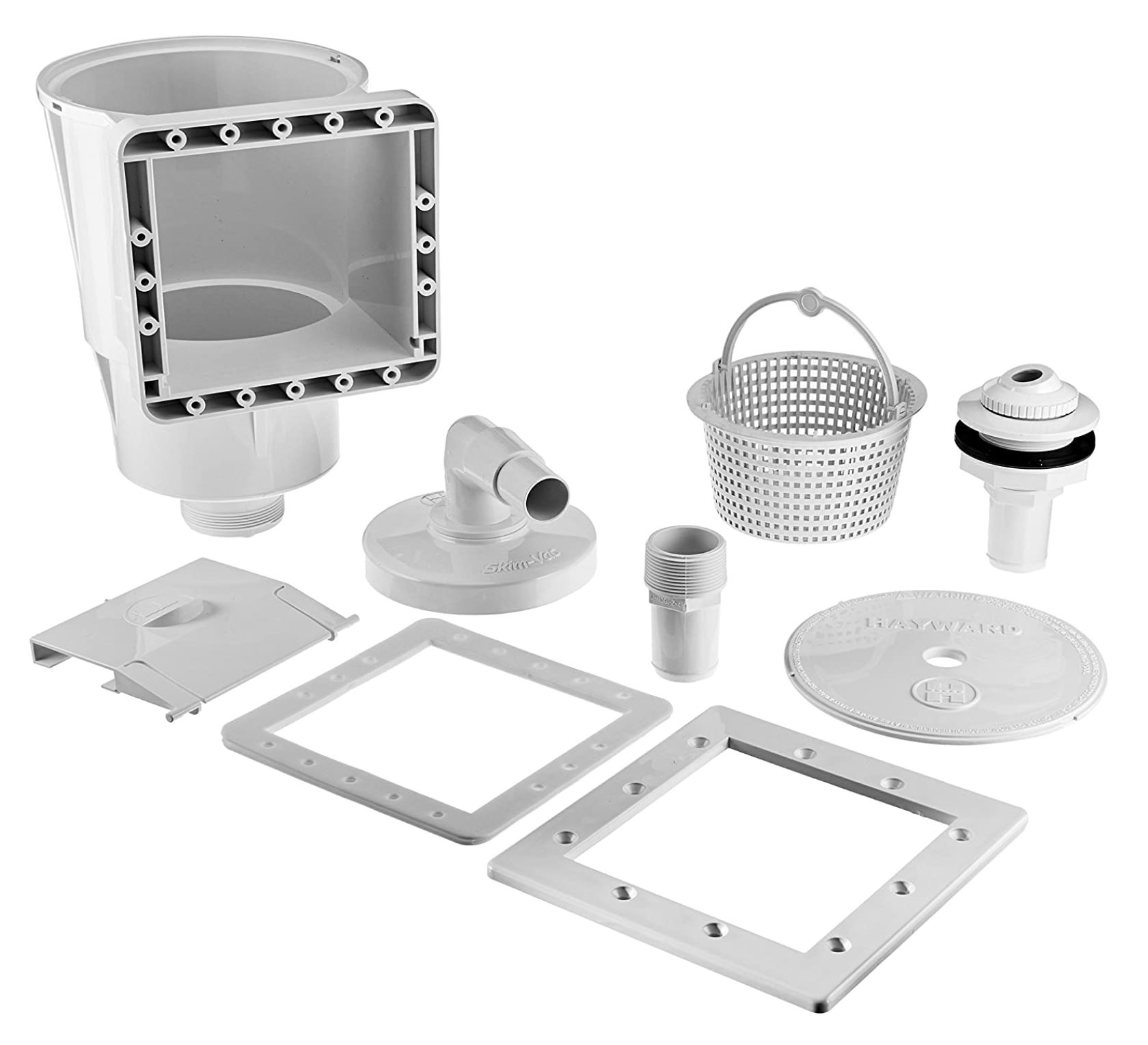 Hayward Standard Mouth Above Ground Pool Skimmer Package w/ Fittings - White