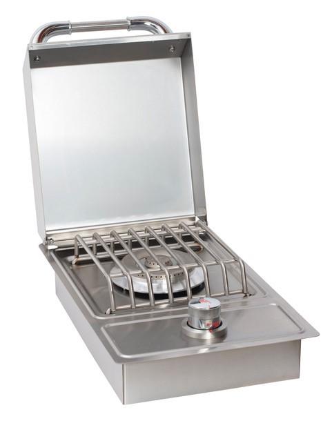 Bull 13" Single Stainless Steel Side burner - Drop In - Natural Gas