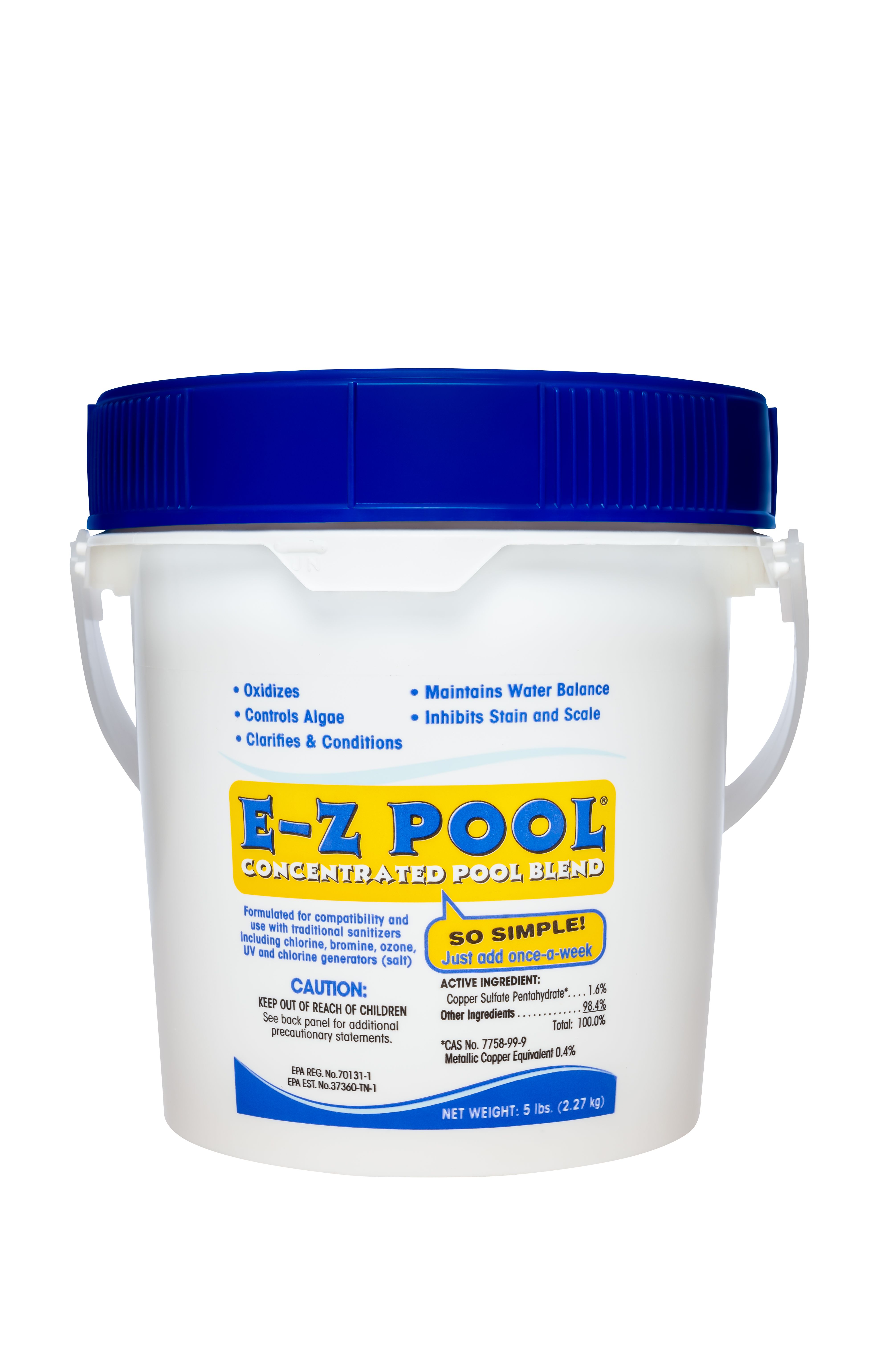 E-Z Pool All In One Pool Care Solution - 5LB | Royal Swimming Pools Relax Once A Week Pool Chemicals