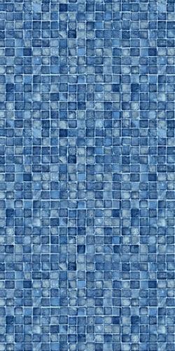 Latham Blue Mosaic 27 Mil Wall/Blue Mosaic 27 Mil Floor Liner