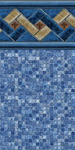 Latham Mountain Top 20 Mil Wall/Blue Mosaic 20 Mil Floor Liner