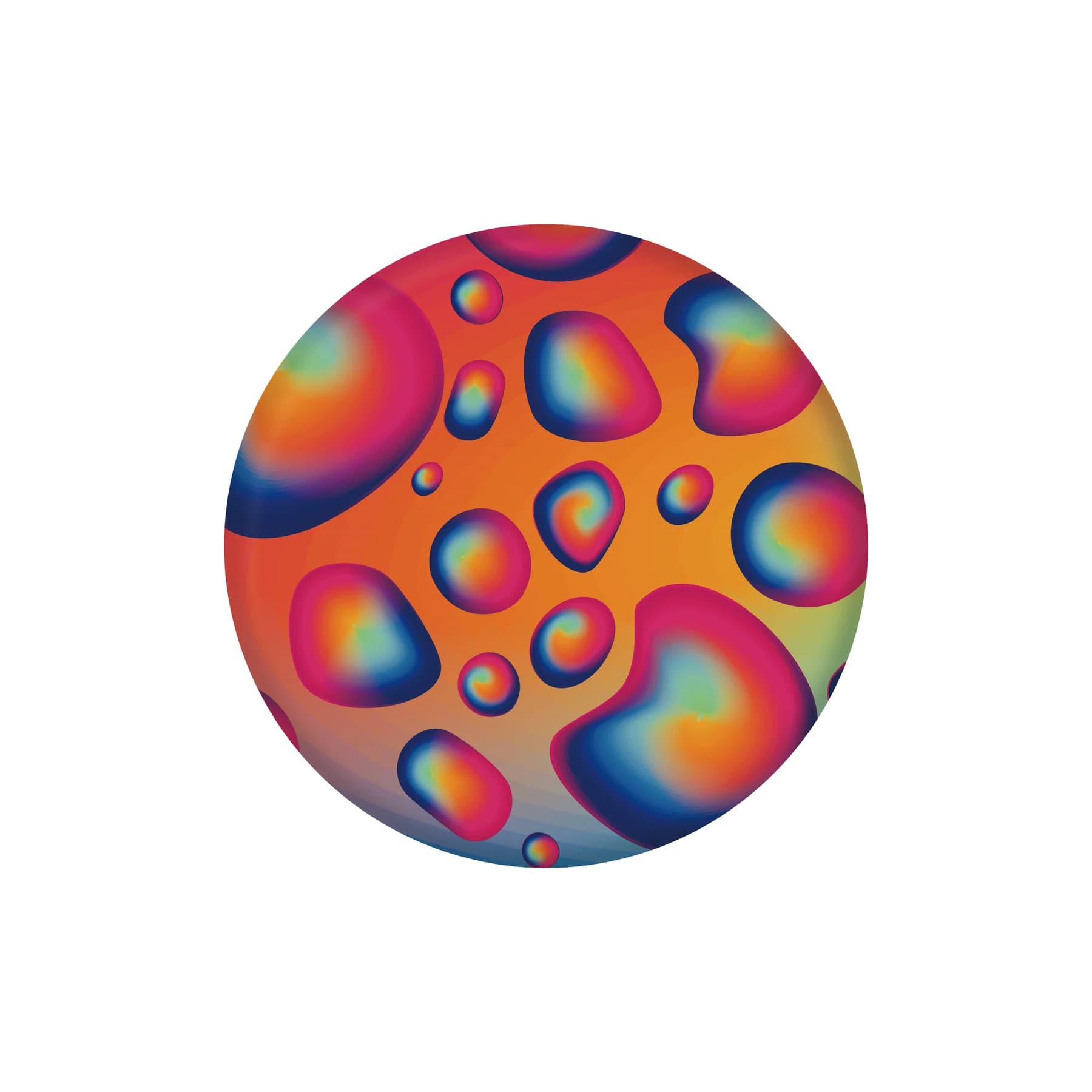 Waboba Wingman 6" Flying Rubber Disc - Liquid Drops