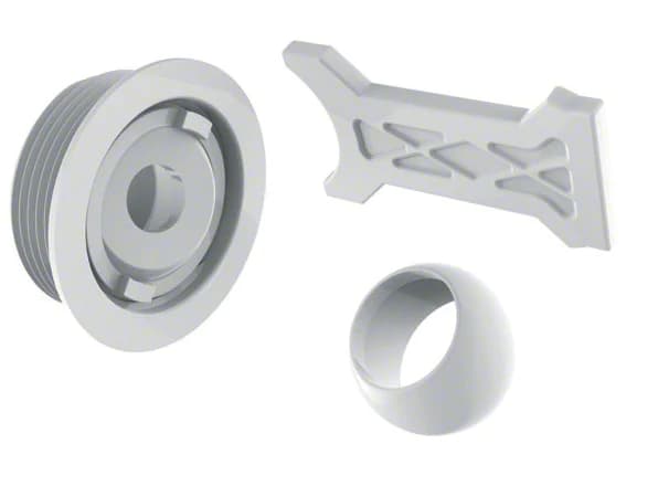 AquaStar Flush Retrofit Eyeball - White