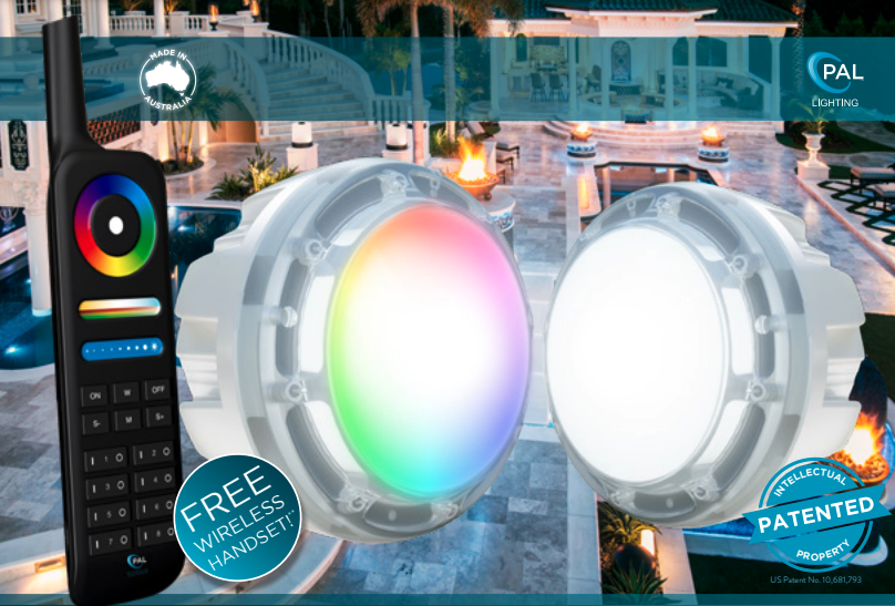 PAL Lighting Evenglow LED Multi-Color Pool/Spa Light Bulb with Remote 8.5W 120V (Bulb & Remote ONLY)