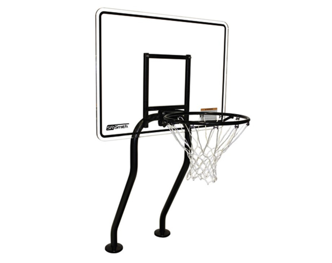 SR Smith Residential Swim N' Dunk Salt-Friendly Basketball Game Stainless Steel Frame with Anchors
