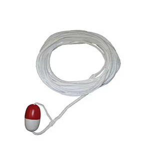 Kemp 60' Throw Rope With Float And Ring Buoy Holder