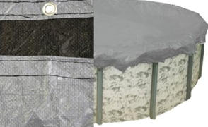 34' PoolTux Winter Cover for 30' Round Pool 15 Yr. Silver