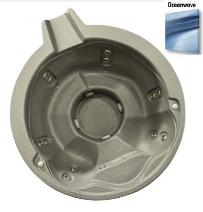 ALPS Spillover Spa Open Seating - Plumbed, 12 Jet, 2 Pump - Ocean Wave