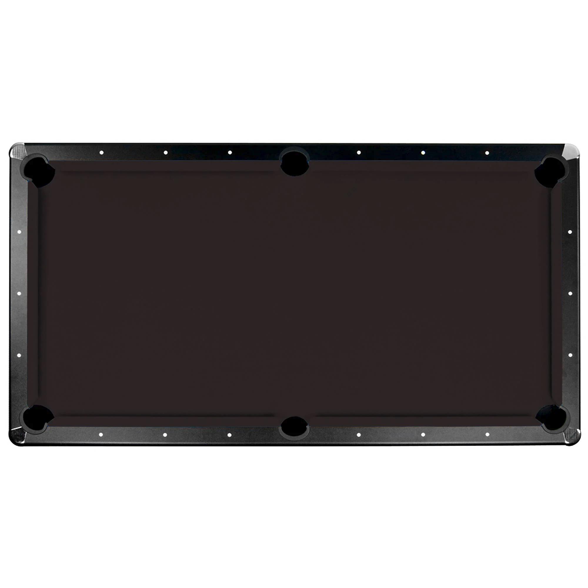 Saturn II Billiard Cloth Pool Table Felt - 7-ft - Black