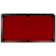 Saturn II Billiard Cloth Pool Table Felt - 7-ft - Burgundy
