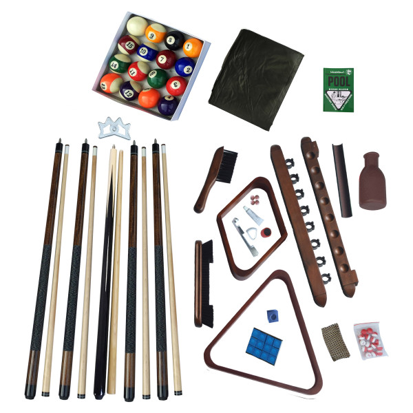 Deluxe Billiards Accessory Play Kit - Walnut