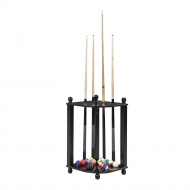 Regent Corner Floor Cue Rack - Black Finish