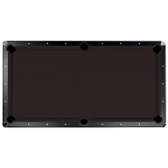 Saturn II Billiard Cloth Pool Table Felt - 8-ft - Black
