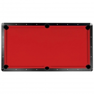 Saturn II Billiard Cloth Pool Table Felt - 8-ft - Red