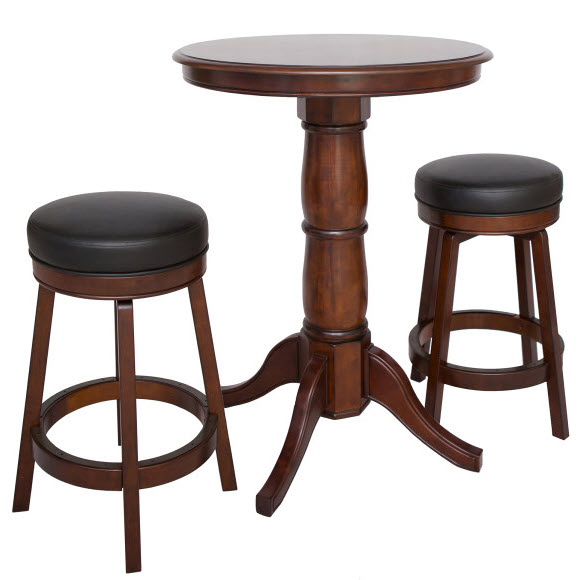Oxford 3 Piece Hardwood Pub Table Set