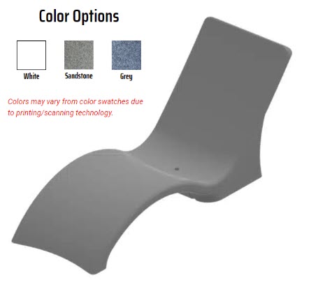 Grey In-pool Lounge, Set of 2