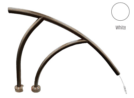 Global Pool Products - Modern Coolest 3 Bend .065 White Handrail