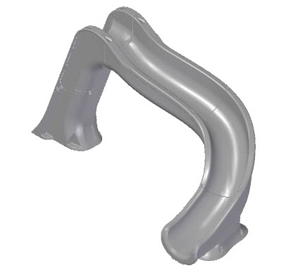 Global Sidewinder Slide Right Turn Gray w/ Light Package