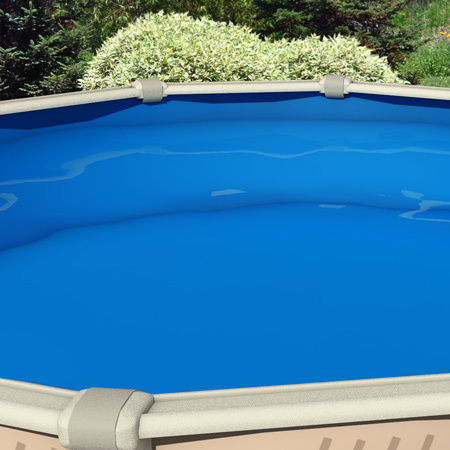 Smartline 12-Foot Round Pool Liner - 25 Gauge Overlap Style For Above-Ground Pools