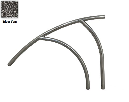 Global Pool Products - Modern 3 Bend .065 Silver Vein Handrail