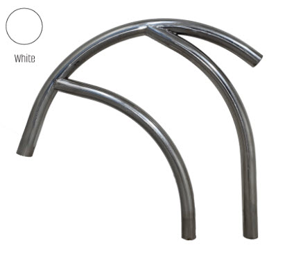 Global Pool Products - Modern Figure 4 White 30" Handrail .065 (Pair)