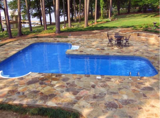 Standard L-Shape Inground Pools image