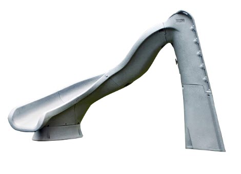 SR Smith TurboTwister Pool Slide Gray Granite Left