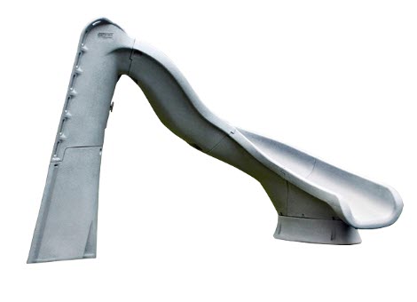 SR Smith TurboTwister Pool Slide Gray Granite Right
